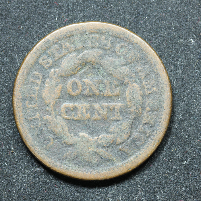 1847 Braided Hair US Large Cent 1C Penny