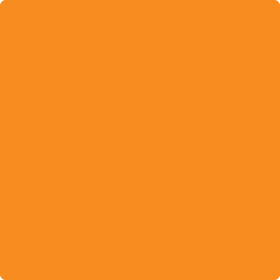2017-10: Orange Juice a paint color by Benjamin Moore avaiable at Clement's Paint in Austin, TX.