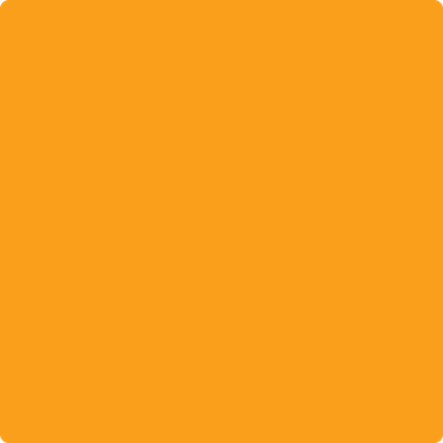 2018-10: Orange Sky a paint color by Benjamin Moore avaiable at Clement's Paint in Austin, TX.