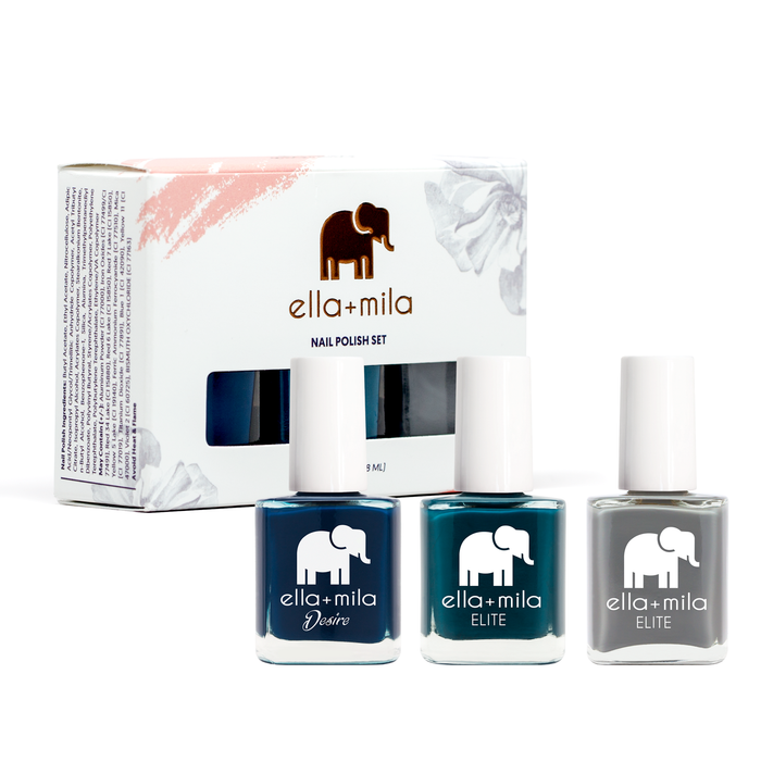 Mediterranean Runway 3-pack nail polish set with its gift box