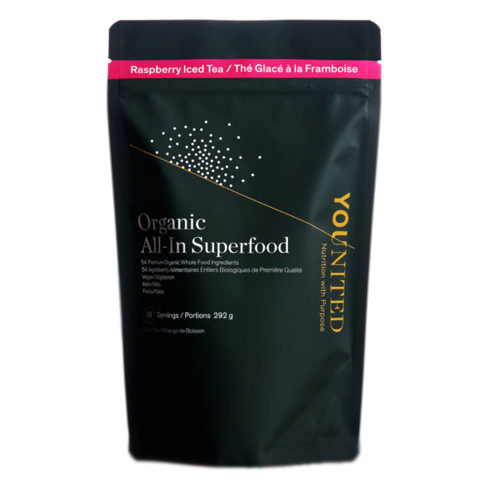 Bag of Younited All-In Superfood Raspberry Iced Tea 292g