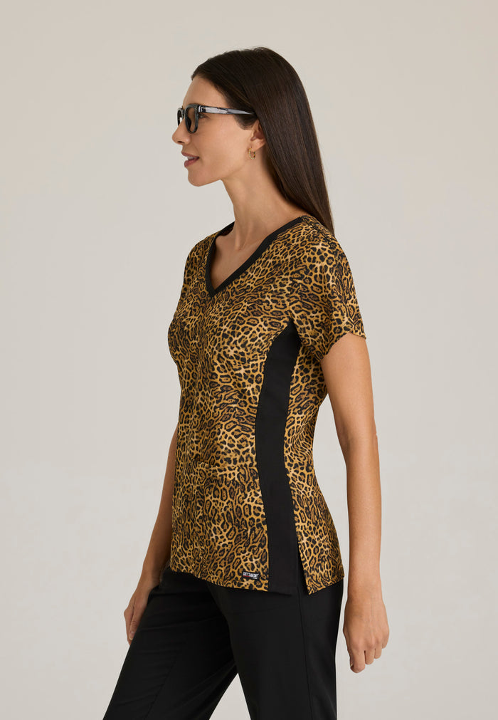 Arie Print Top - Wild Side - Grey's Anatomy Scrubs