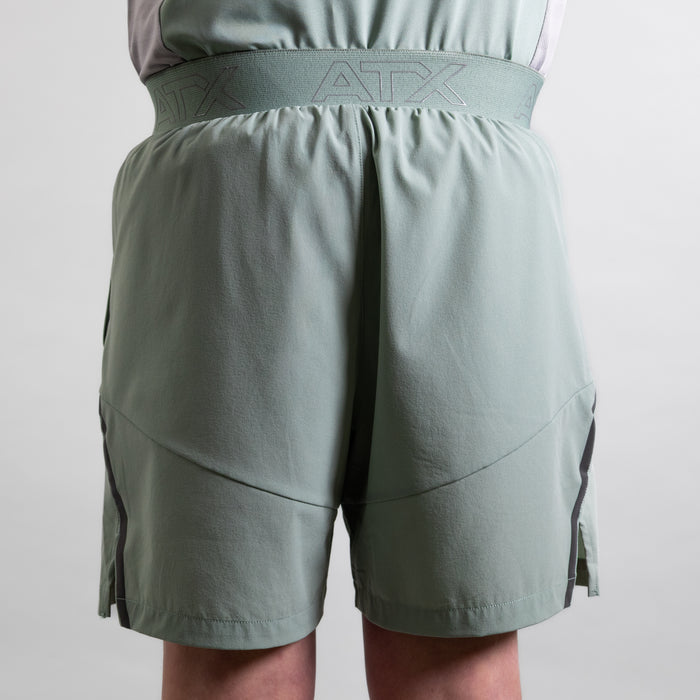 ATX Junior Granite T-Shirt / Shorts Set - Green/Grey
