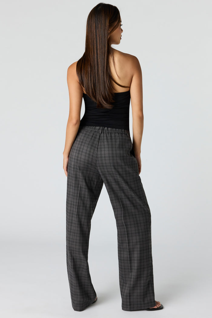 Belted Wide Leg Dress Pant