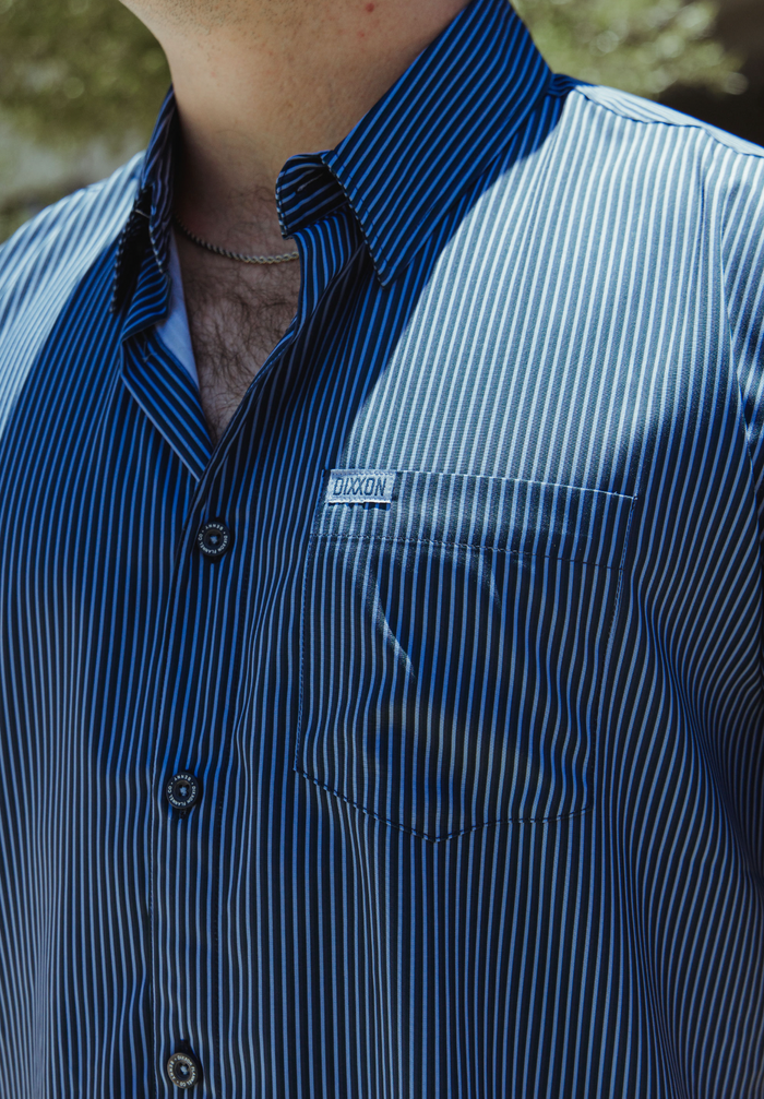 Benny Triple Stripe Short Sleeve - Blue