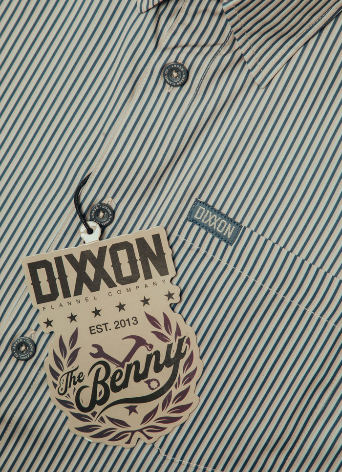 Benny Triple Stripe Youth Short Sleeve - Khaki