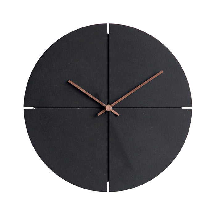 Black Wood Wall Clock