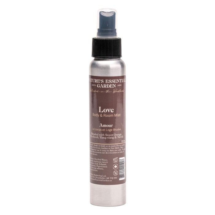 Spray Bottle of Nature's Essential Garden Body & Room Spray - Love 120ml
