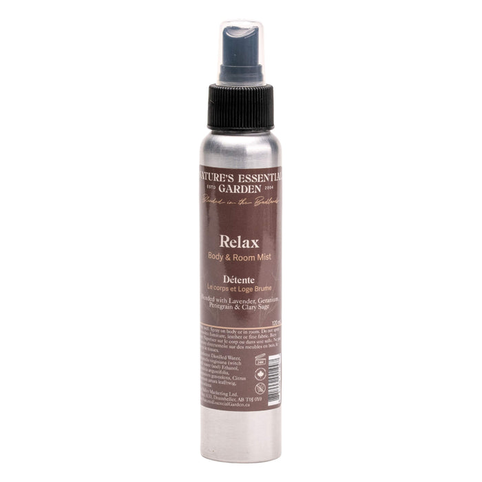 Spray Bottle of Nature's Essential Garden Body & Room Spray - Relax 120ml