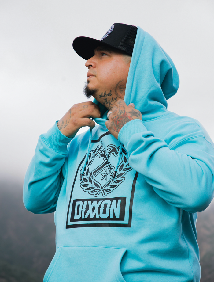 Box Crest Tiffany/Black Hood