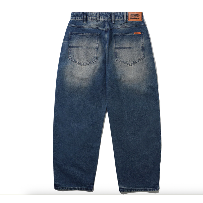 Butter Goods Baggy Denim Jeans Dark Indigo