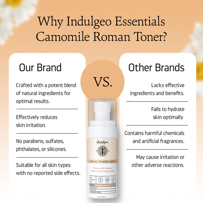 BYOB- Chamomile Roman Witch Hazel Facial Toning Mist For Sensitive Skin (60ml)