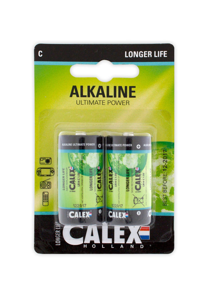Calex Alkaline Cell - LR14 - C - 2-Pack
