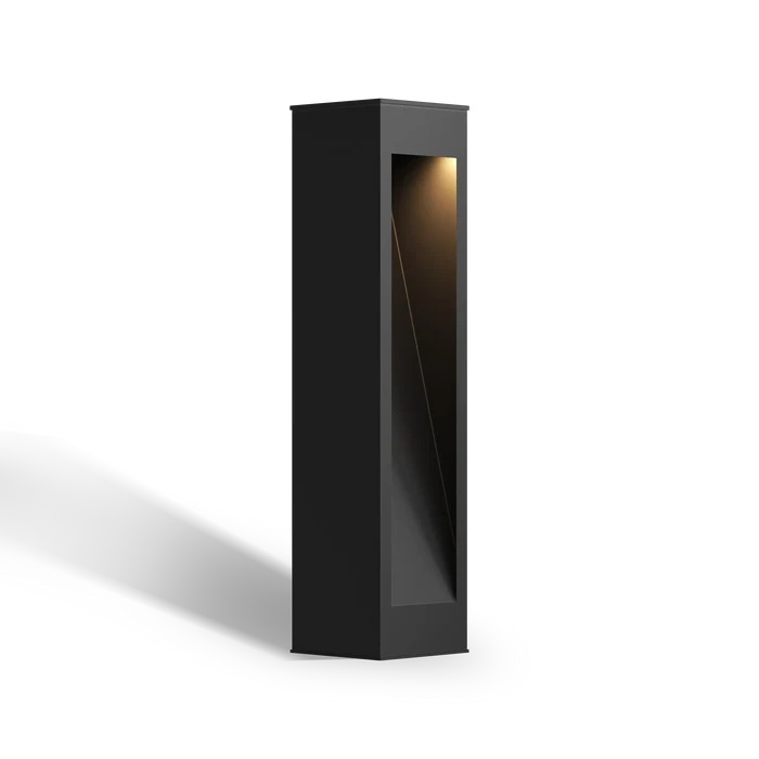 Calex Ivrea Solar Garden Post - Black