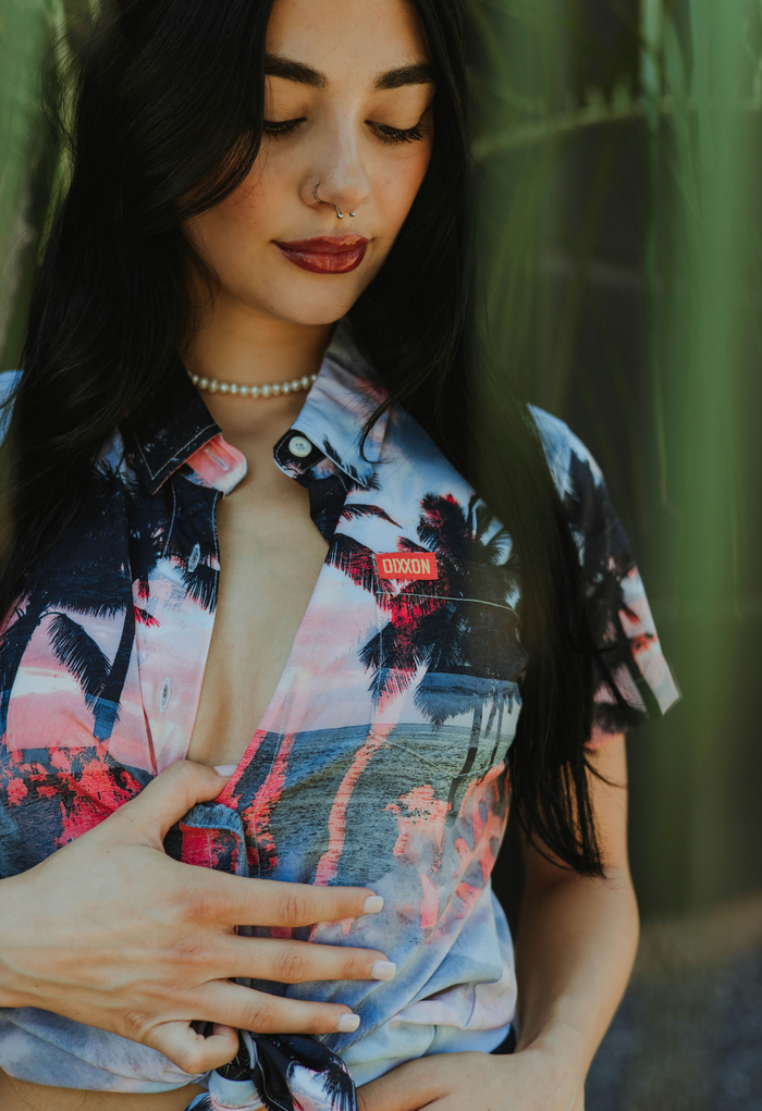 California Dreamin' Women's Short Sleeve Party Shirt