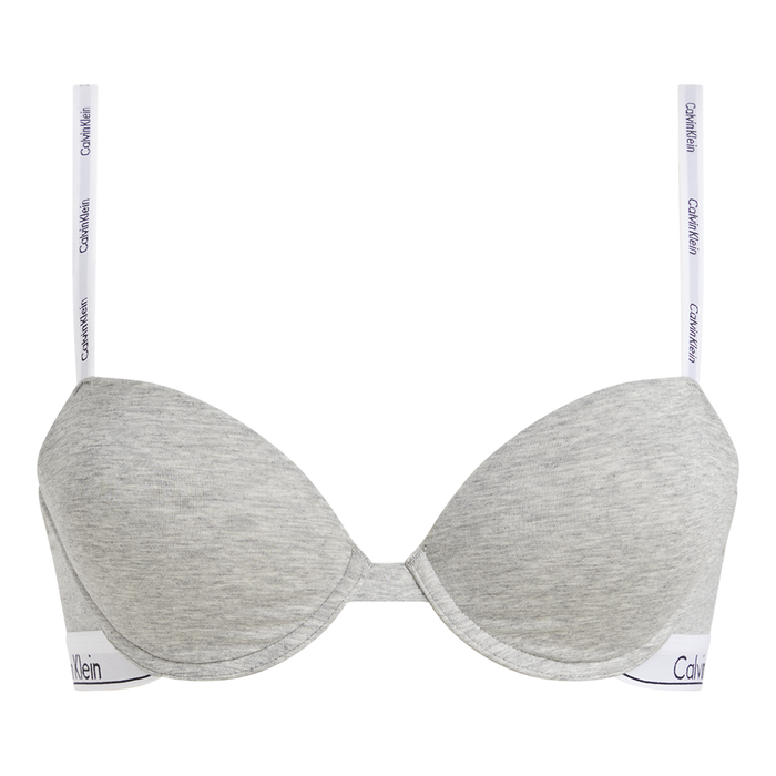 Calvin Klein Lightly Lined Demi Women's Half Bra Grey