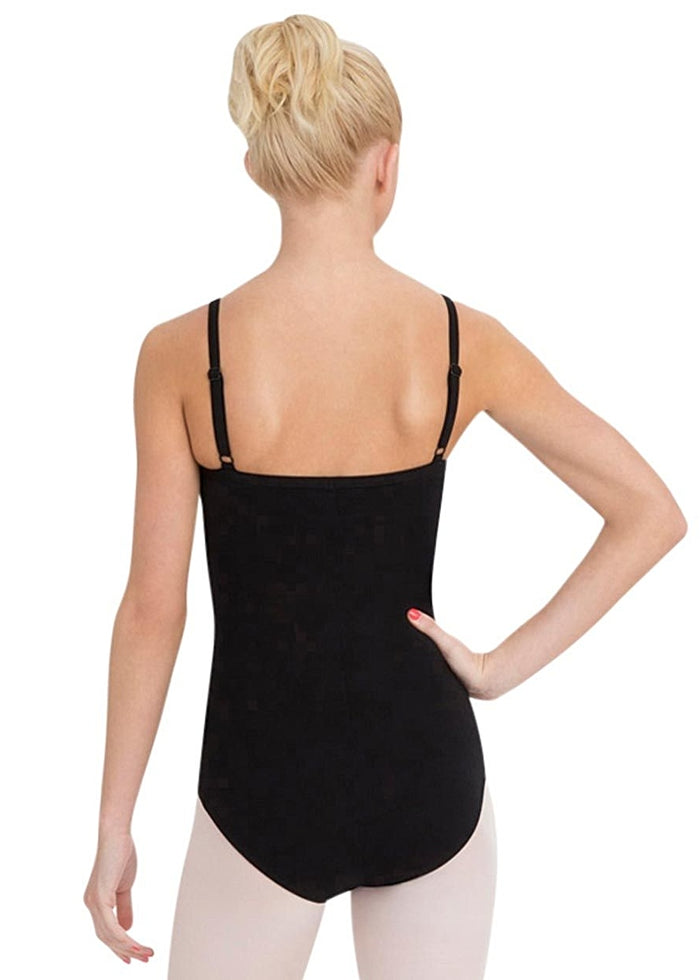 Capezio Classics Cotton Adj. Camisole Leotard w/ BraTek® (Black)