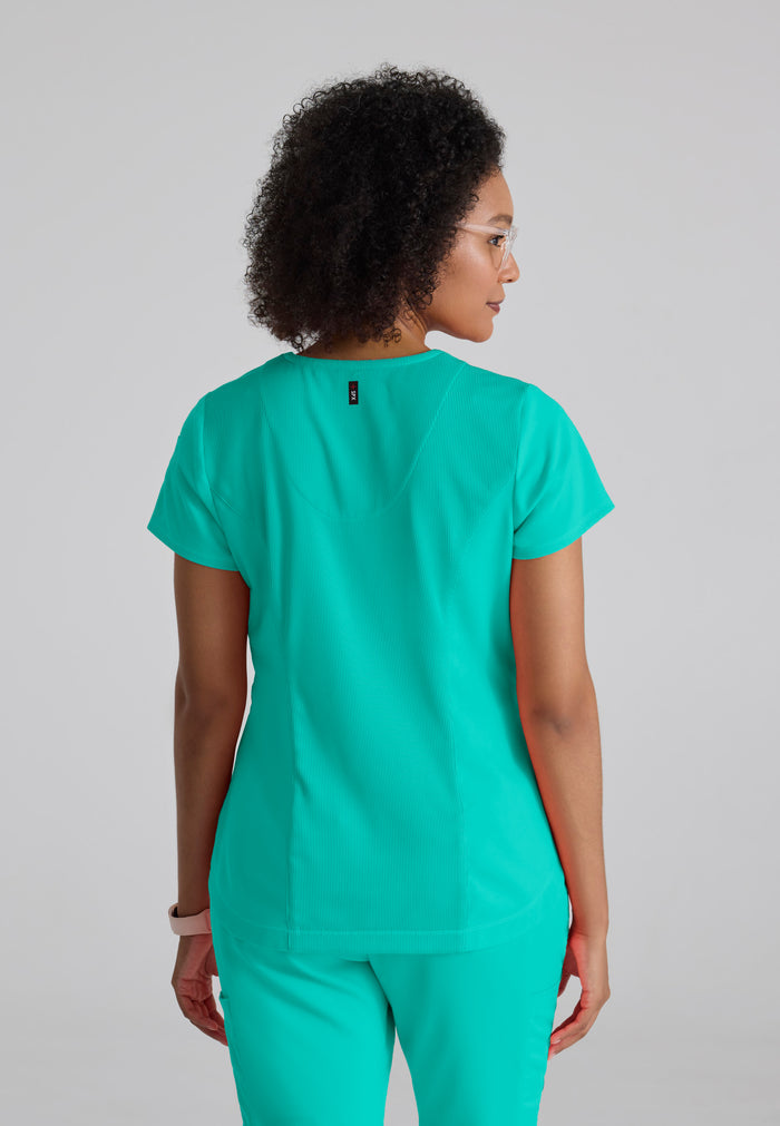 Capri Tuck-in Top - Alpine Aqua - Grey's Anatomy Scrubs