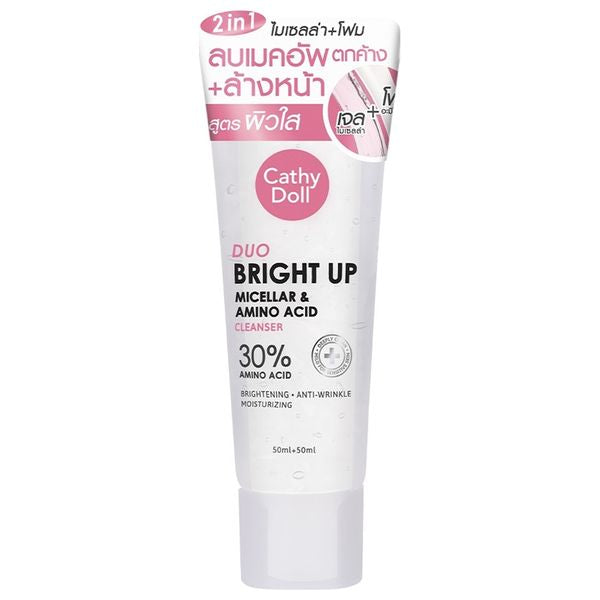 CATHY DOLL Duo Bright Up Micellar & Acid Clranser 30% Amino Acid غسول البشرة للتفتيح من كاثي دول