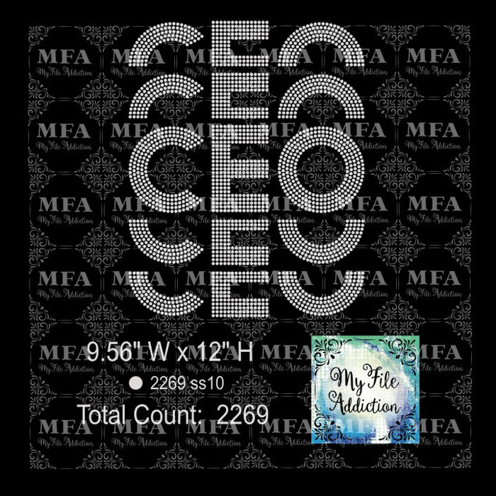 CEO 1 Rhinestone Digital Download File