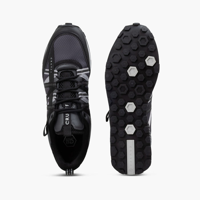 Cruyff Fearia Trainers - Dark Grey/Reflective Black