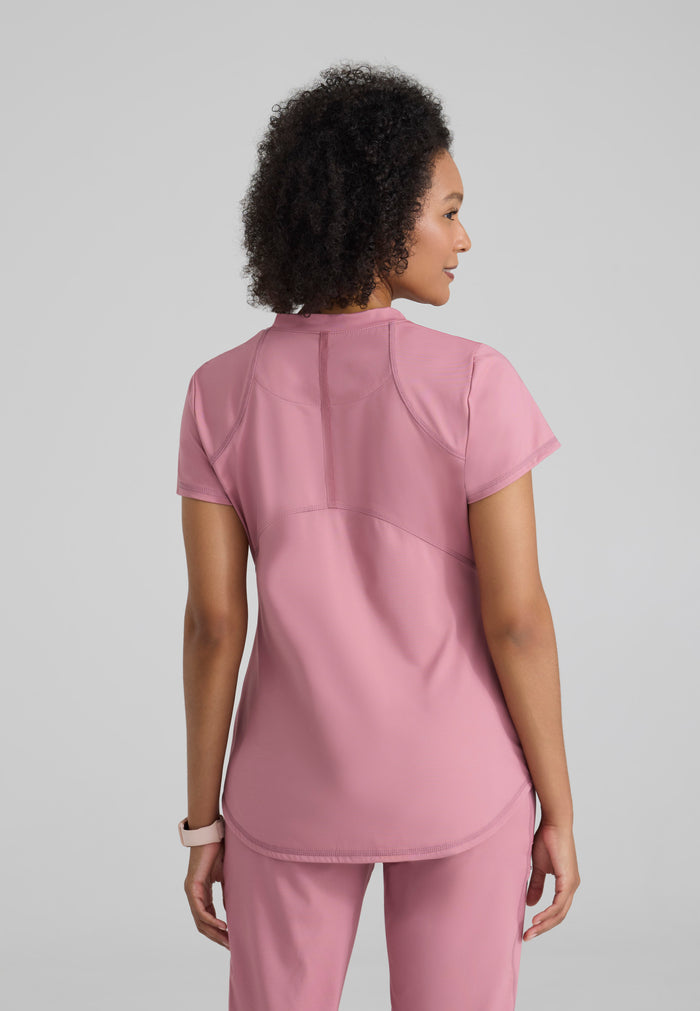 Define Knit Top - Canyon Pink - Grey's Anatomy Scrubs