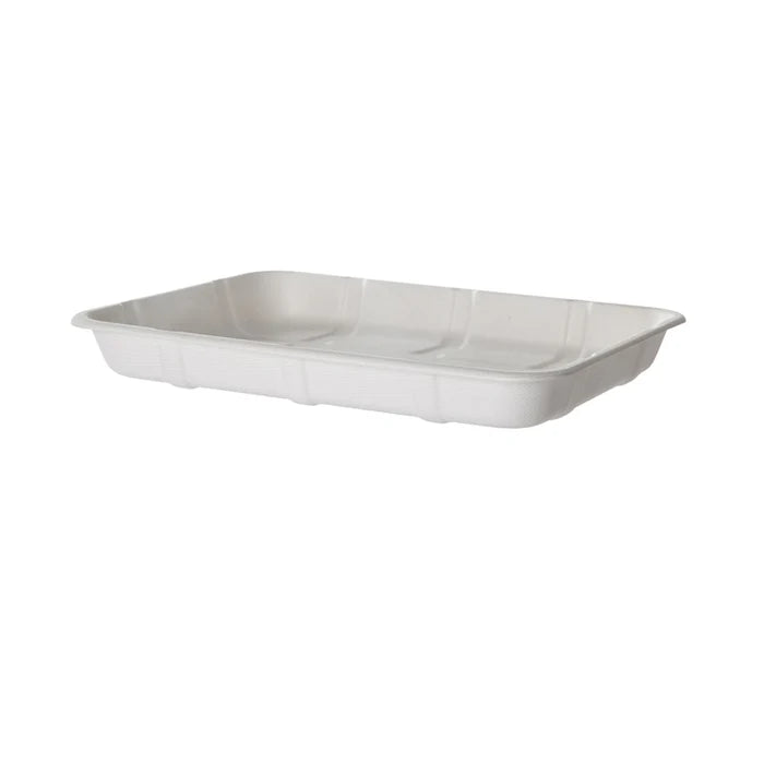 EcoProducts Vanguard™ Compostable Molded Fiber Meat & Produce Trays (4D | 9.5 x 7.17 x 1.13in) | 300/cs