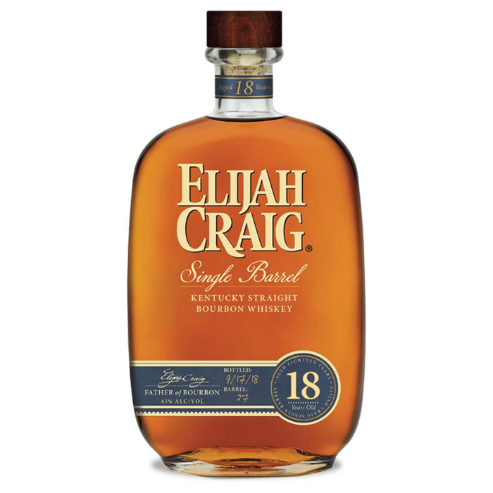 Elijah Craig 18 Year Old Single Barrel Bourbon Elijah Craig