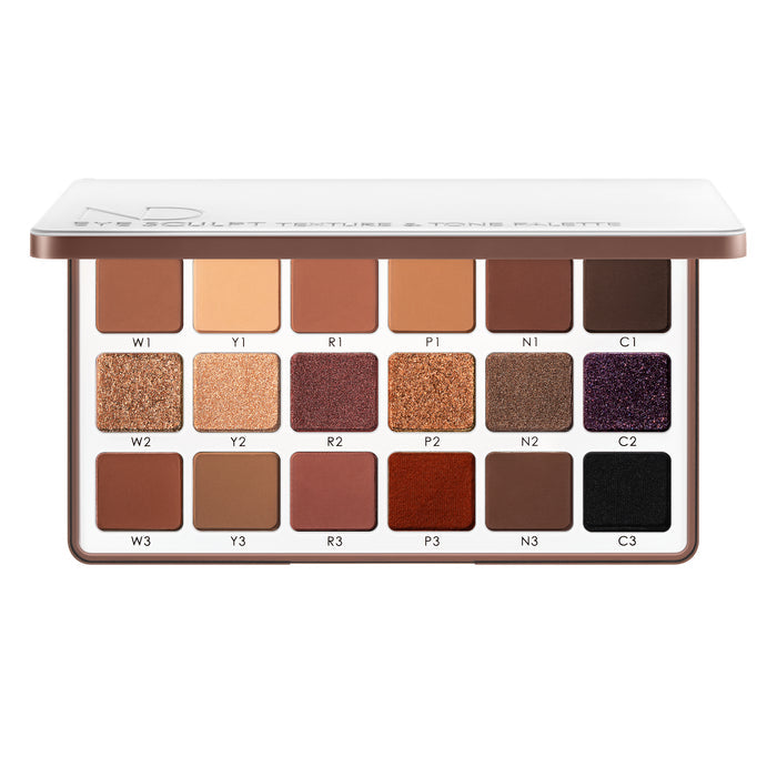 Eye Sculpt Texture and Tone 'Dramatic' Eyeshadow Palette packshot.