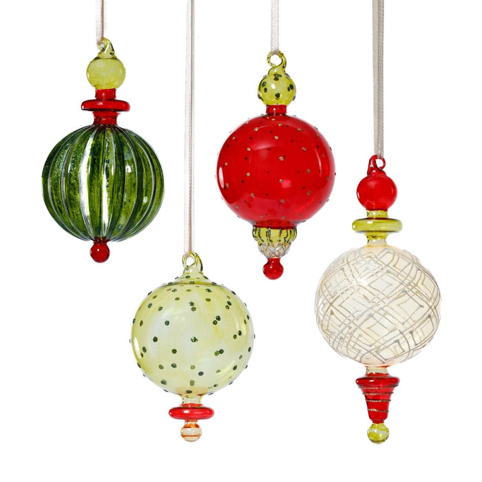 Festive Ornament - Set of 4 Assorted