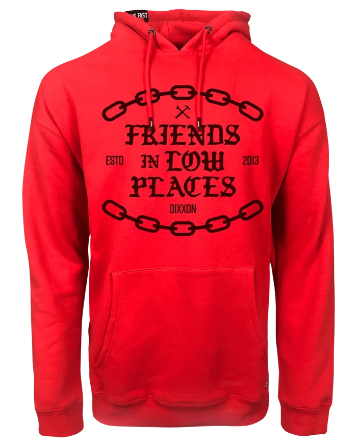 Friends In Low Places Red/Black Hood