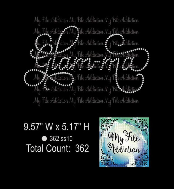 Glam-ma Glam ma Rhinestone Digital Download File - My File Addiction