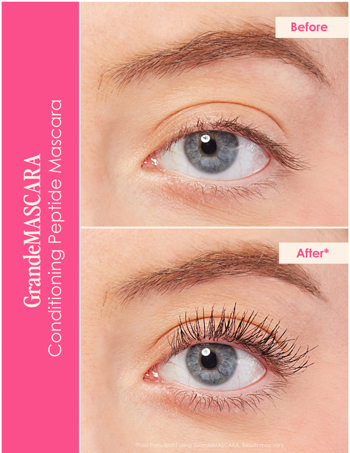 GrandeLASH-MD, GrandePRIMER, GrandeREPAIR, GrandeMASCARA & Makeup Bag