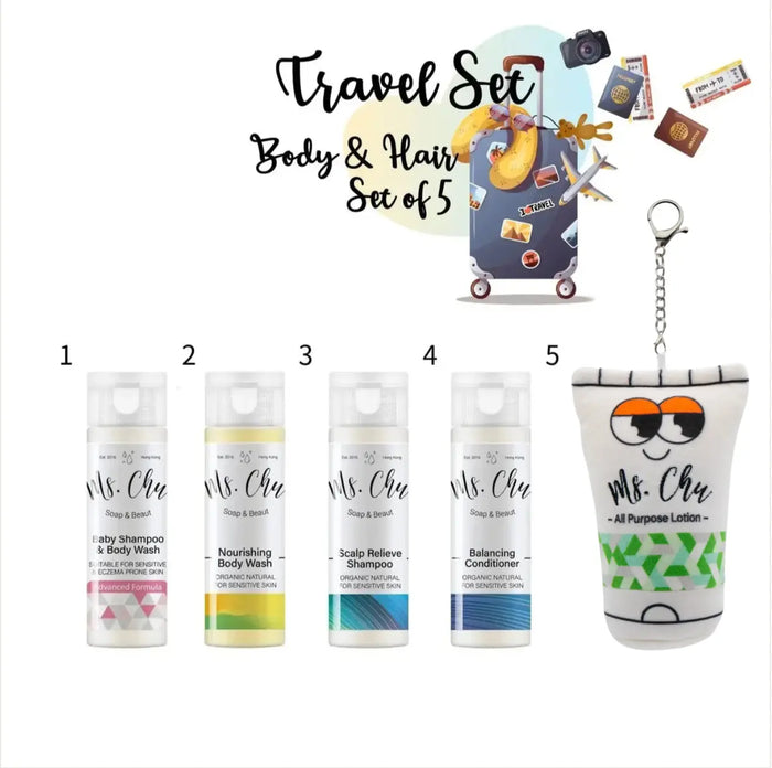 Hair & Body Care Travel Set - Ms. Chu Soap & Beaut