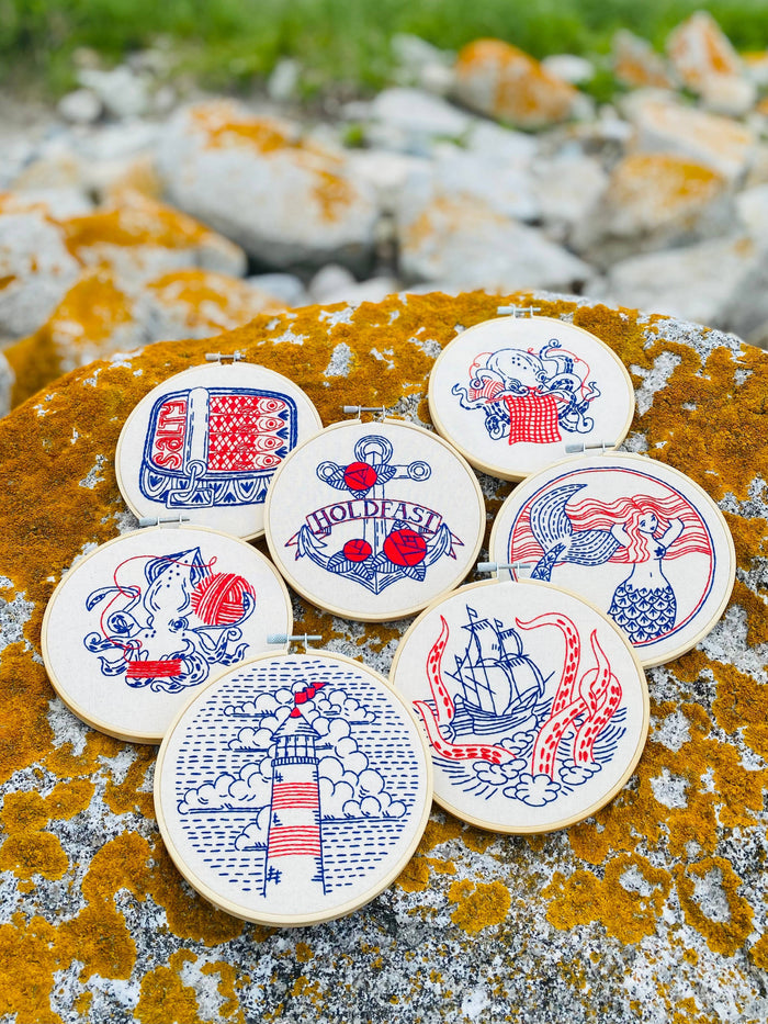 Hook, Line & Tinker | Lighthouse Complete Embroidery Kit