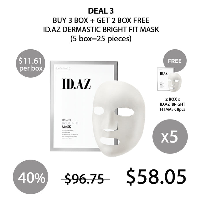 (BUY 3+2 FREE) ID.AZ BRIGHT FIT MASK