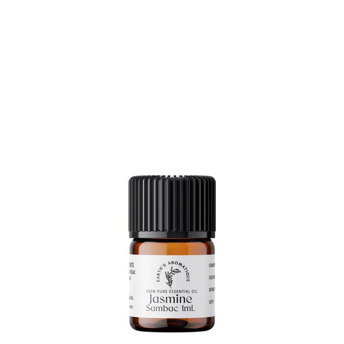 Bottle of Earth's Aromatique Jasmine Sambac Essential Oil 1 mL