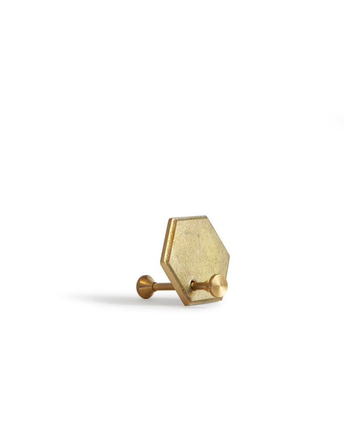 Hexagon Plate Key Ring by Futagami on a white background