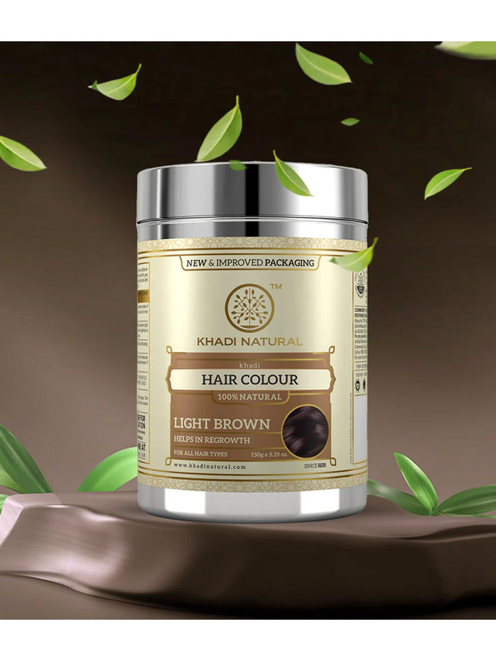 Khadi Natural Light Brown Hair Colour (150g)