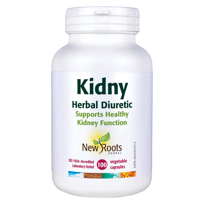 Bottle of New Roots Kidny 100 Vegetable Capsules