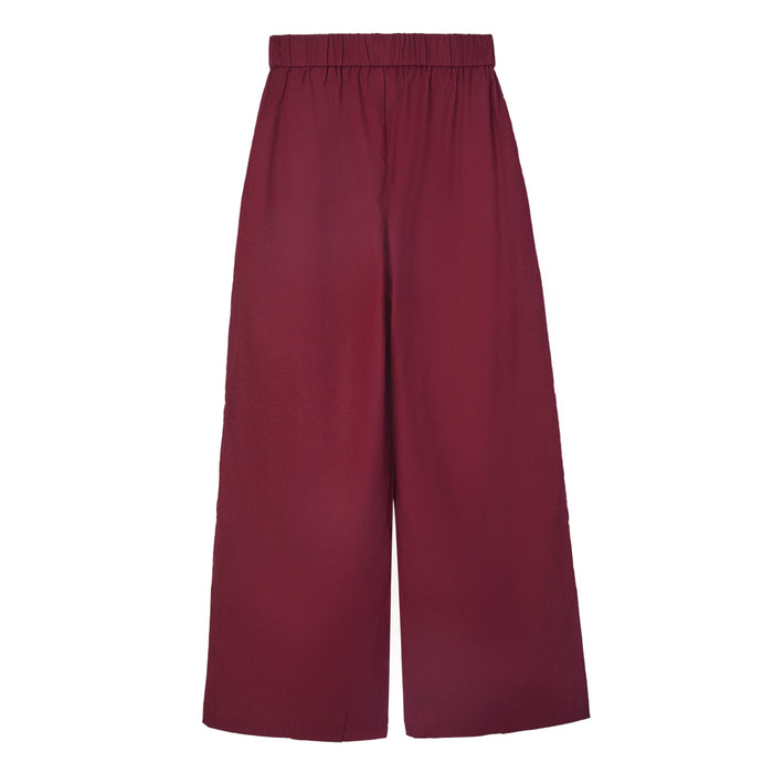 Linen Pants (Maroon)
