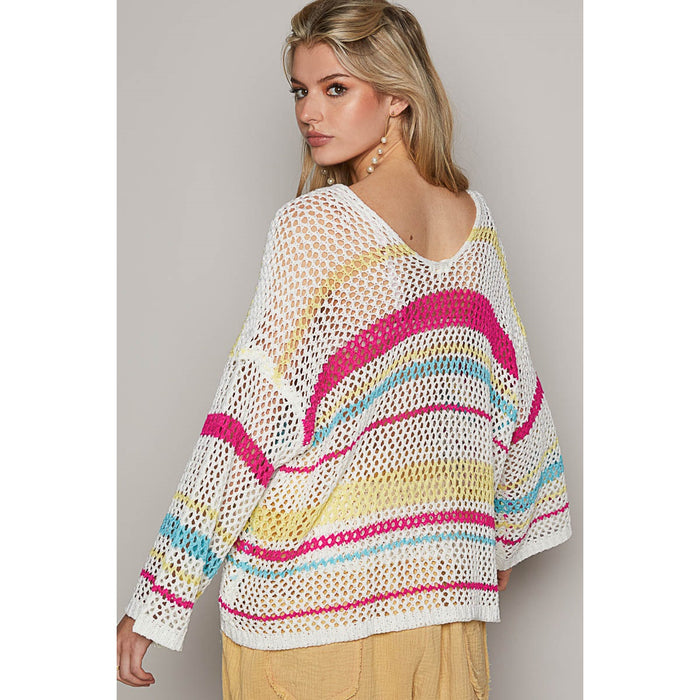 Long Sleeve Stripe Sweater