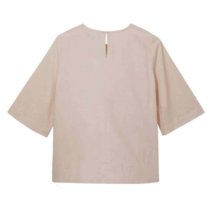 Luminous Flora Blouse (Nude)