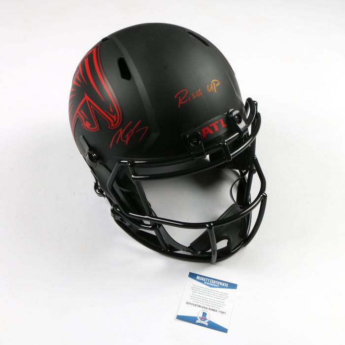 Michael Vick Signed Full Size Helmet Eclipse Replica Atlanta Falcons
