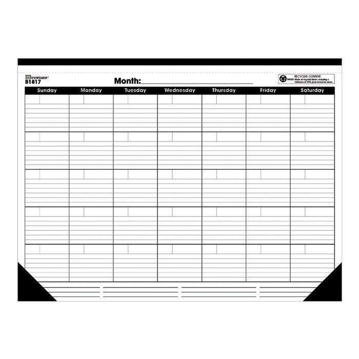 Monthly Undated Desk Pad