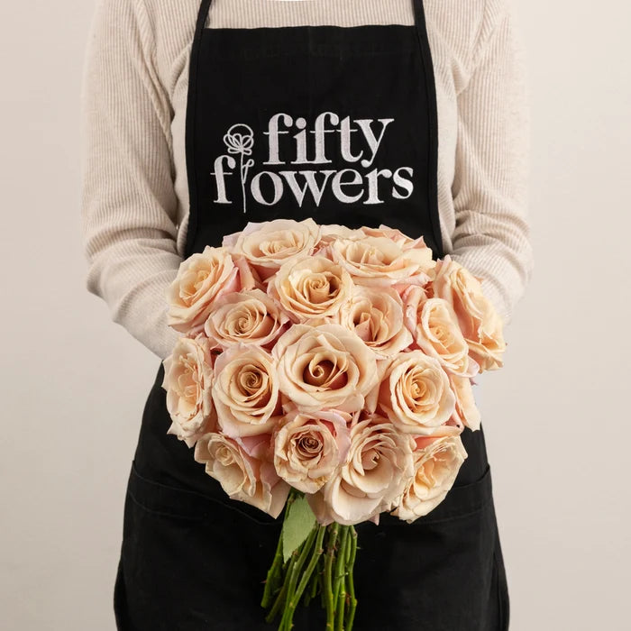 Mother Of Pearl Blush Rose Apron - Image