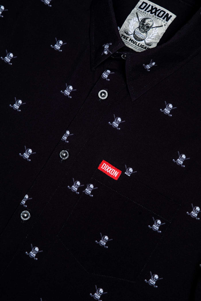 Mulligan Women's Short Sleeve Party Shirt - Black