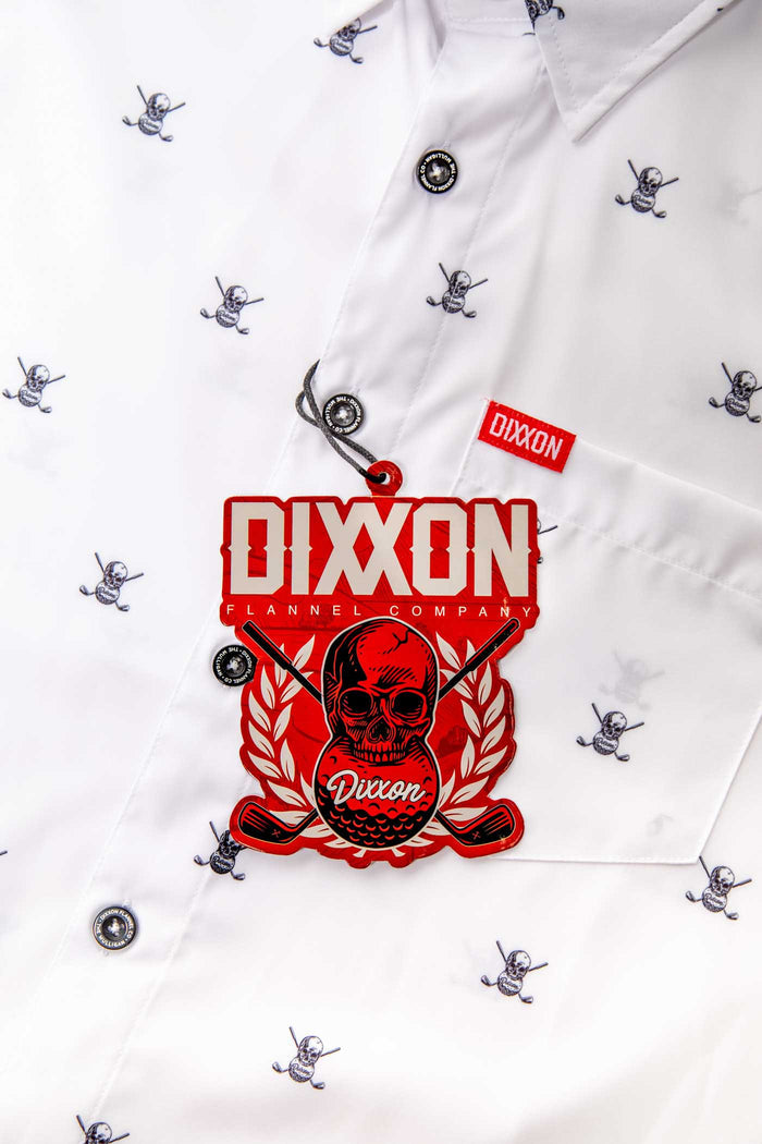 Mulligan Youth Short Sleeve Party Shirt - White