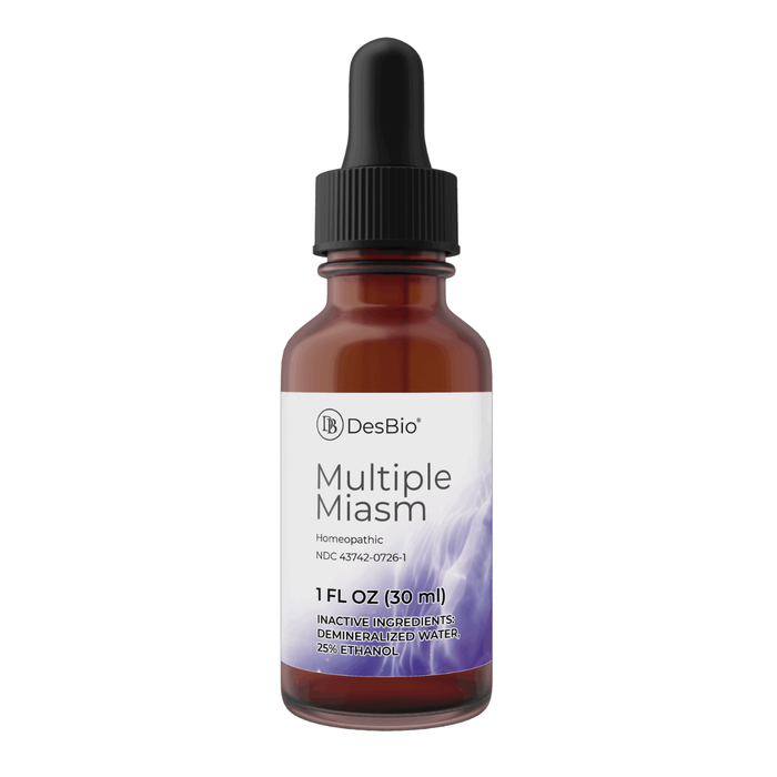 Multiple Miasm is for the temporary relief of symptoms including miasmatic support, skin rash, dry cough, and warts.