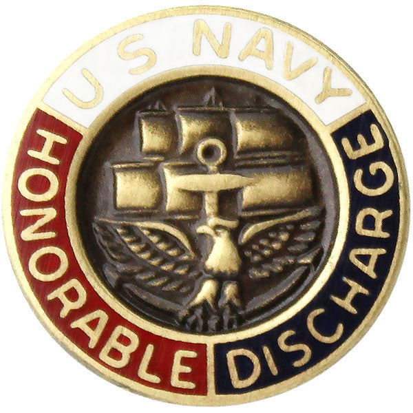 Navy Honorable Discharge Lapel Pin Lapel Pins